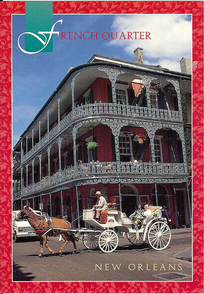 The French Quarter postcard